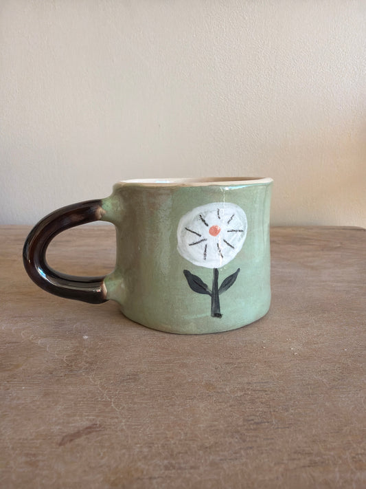 Tasse fleur en céramique