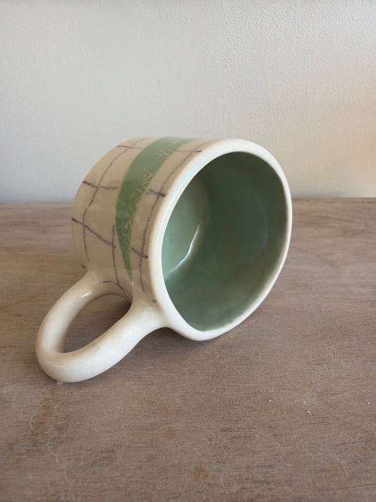 Tasse croco et carreaux en céramique