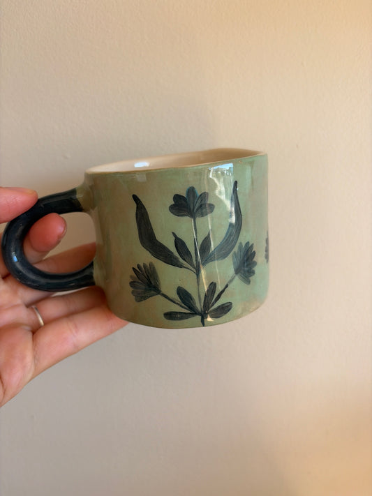 Tasse fleur en céramique