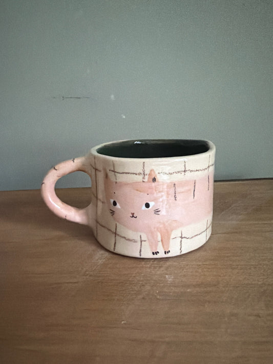 Tasse chat en céramique