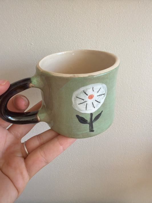 Tasse fleur en céramique