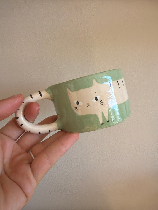 Tasse chat en céramique