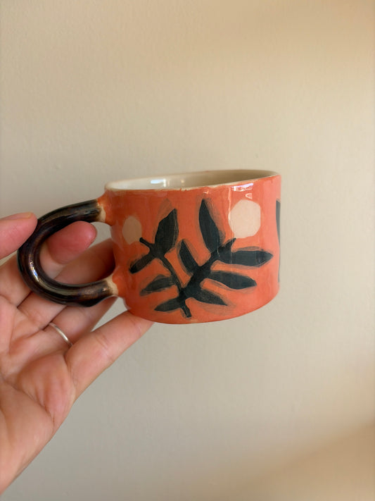 Tasse fleur en céramique