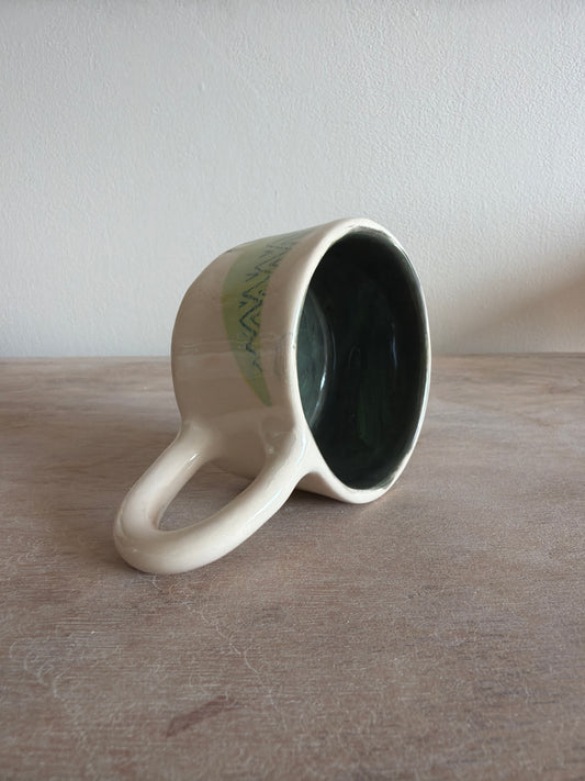 Tasse crocodile saucisse en céramique