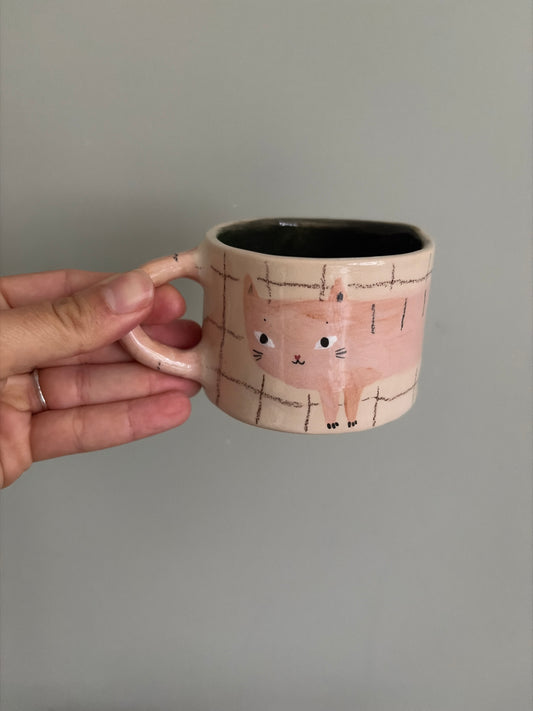 Tasse chat en céramique