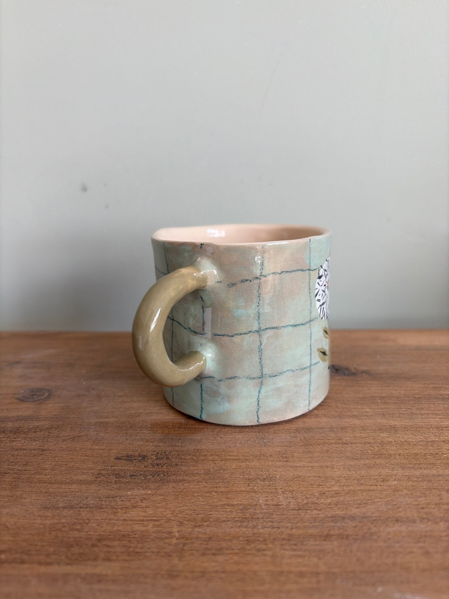 Mug fleuri en céramique