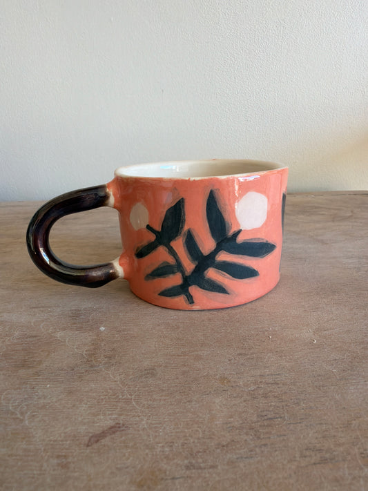 Tasse fleur en céramique