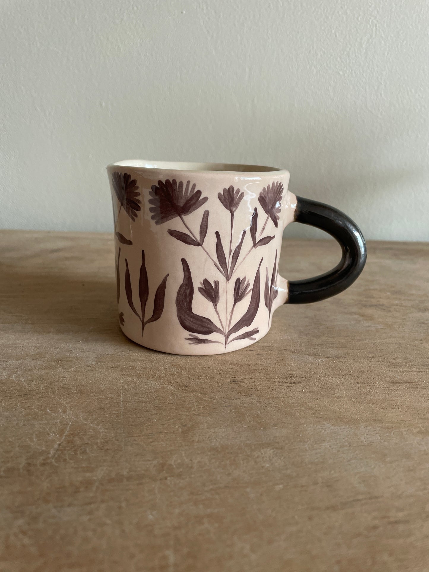 Mug fleuri en céramique