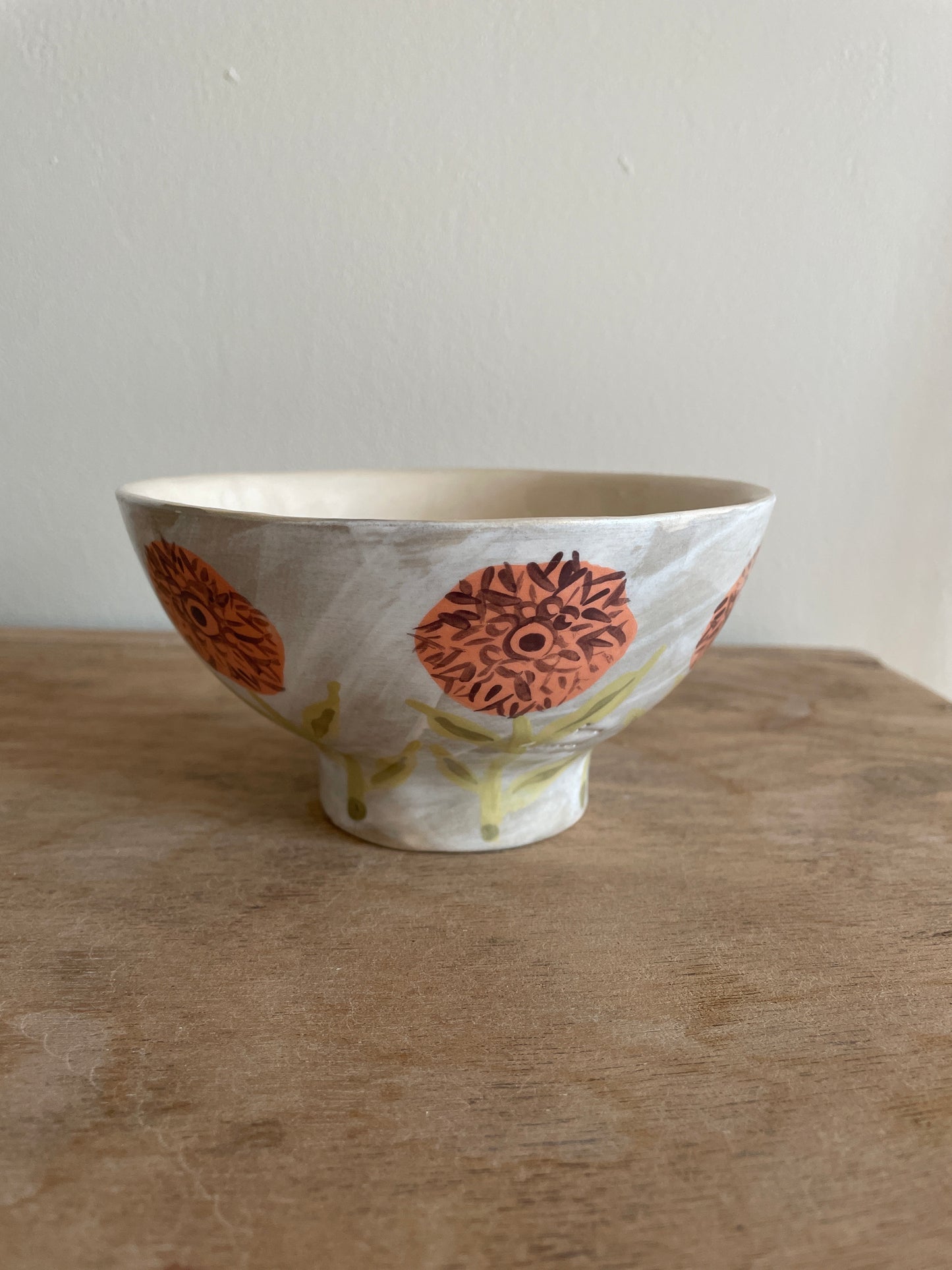 Bol fleuri en céramique