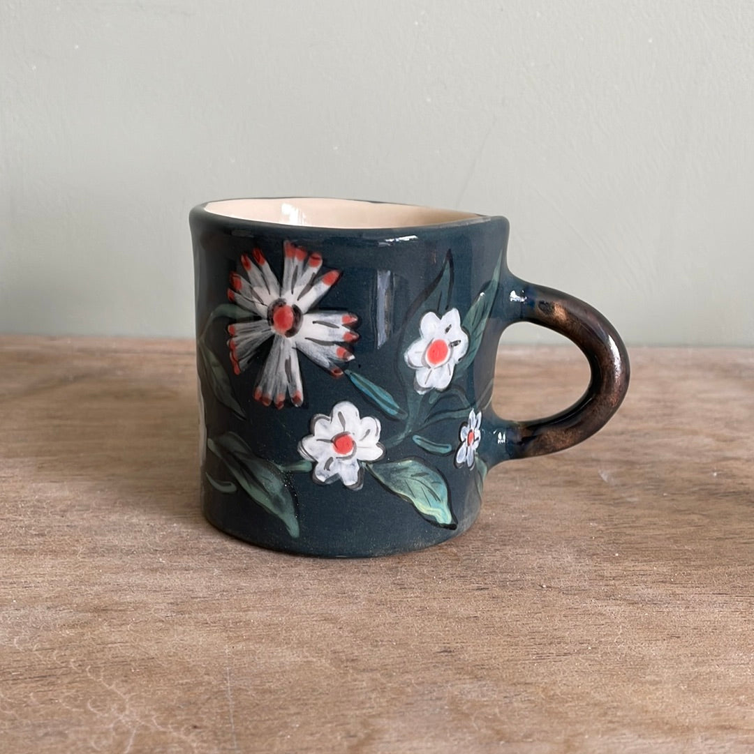 Tasse fleur en céramique