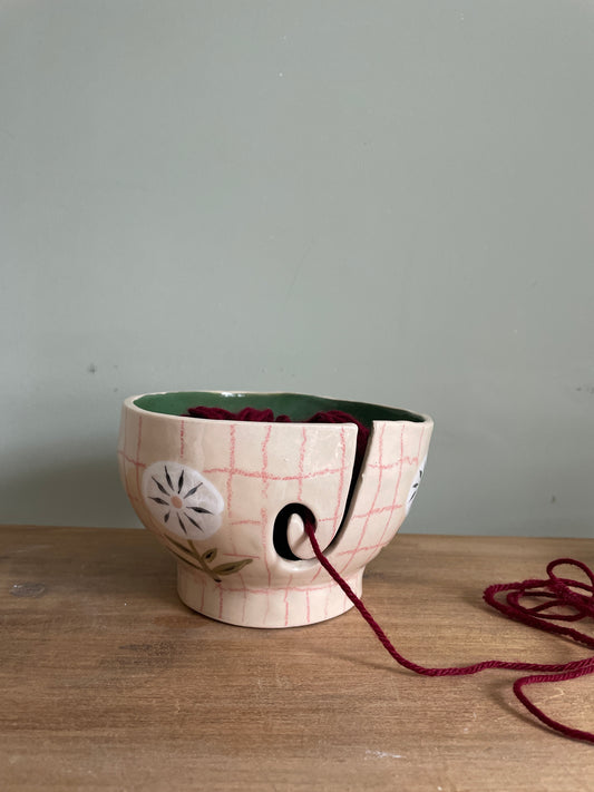 Bol dévidoir à laine en céramique