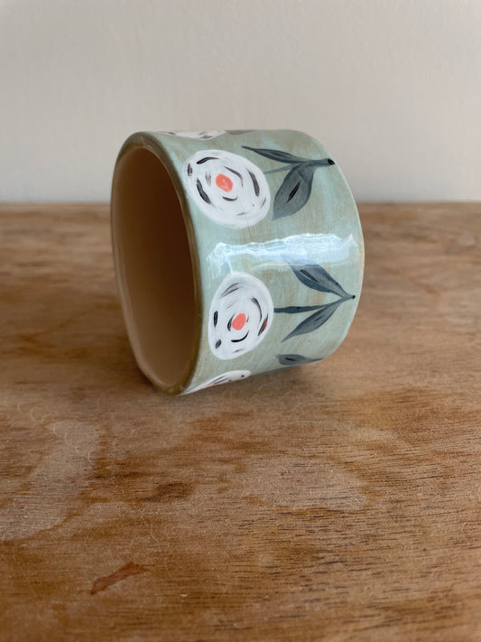 Tasse fleur en céramique