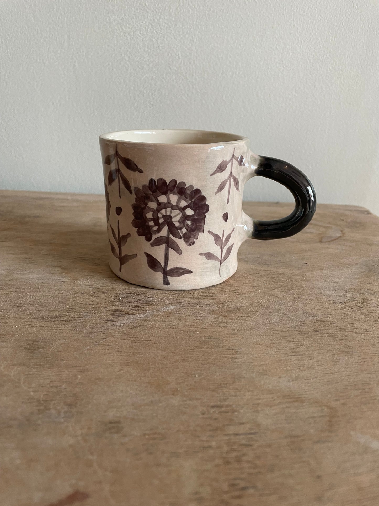 Mug fleuri en céramique