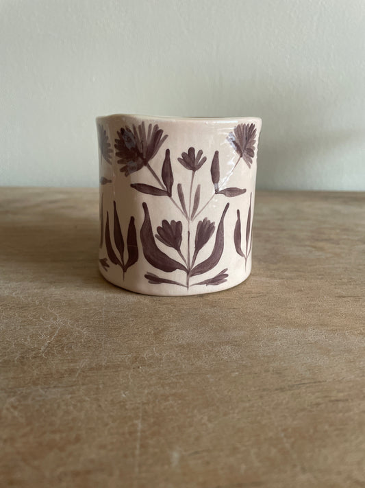 Mug fleuri en céramique