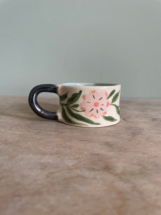 Tasse fleur en céramique