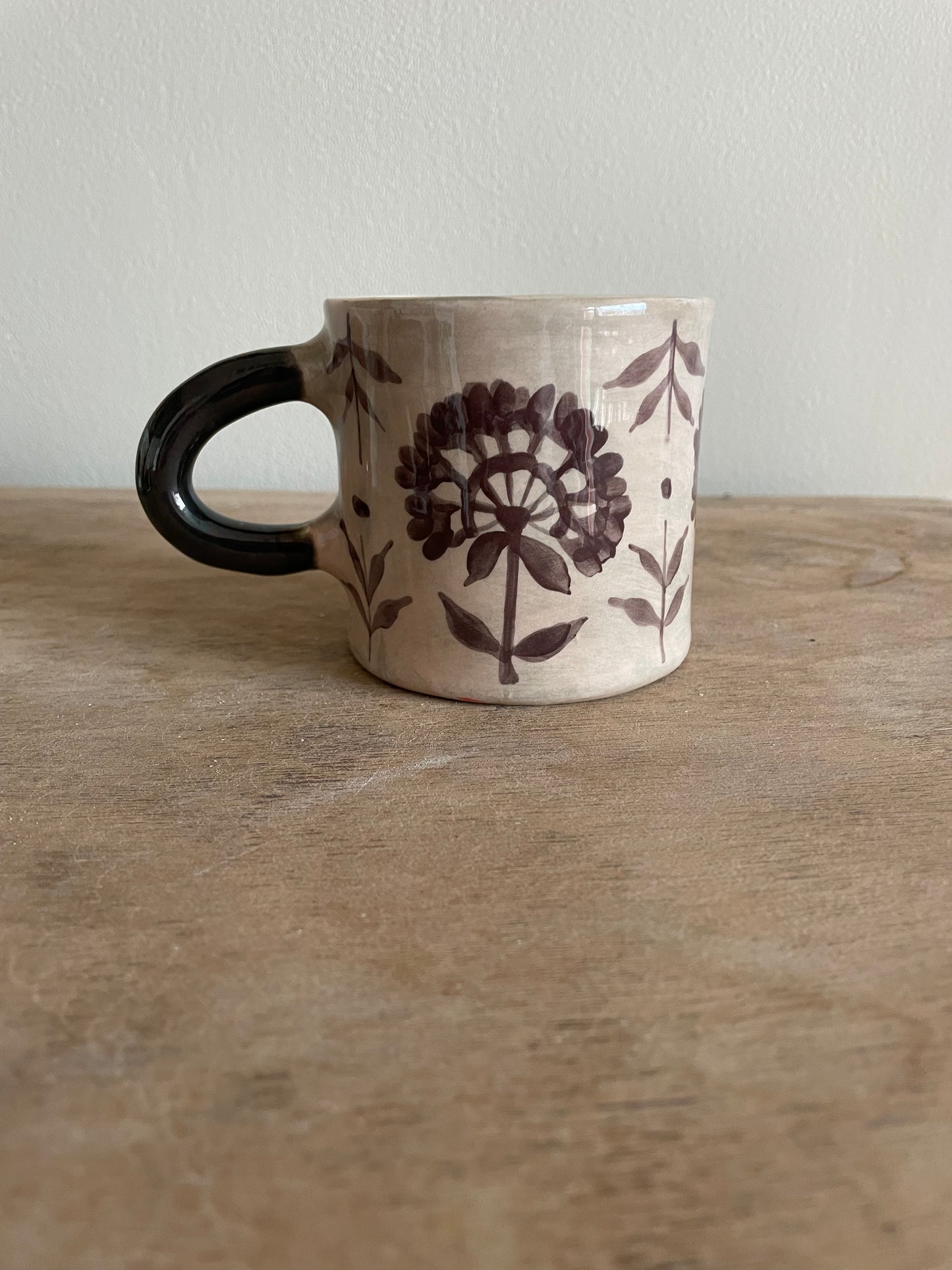 Mug fleuri en céramique