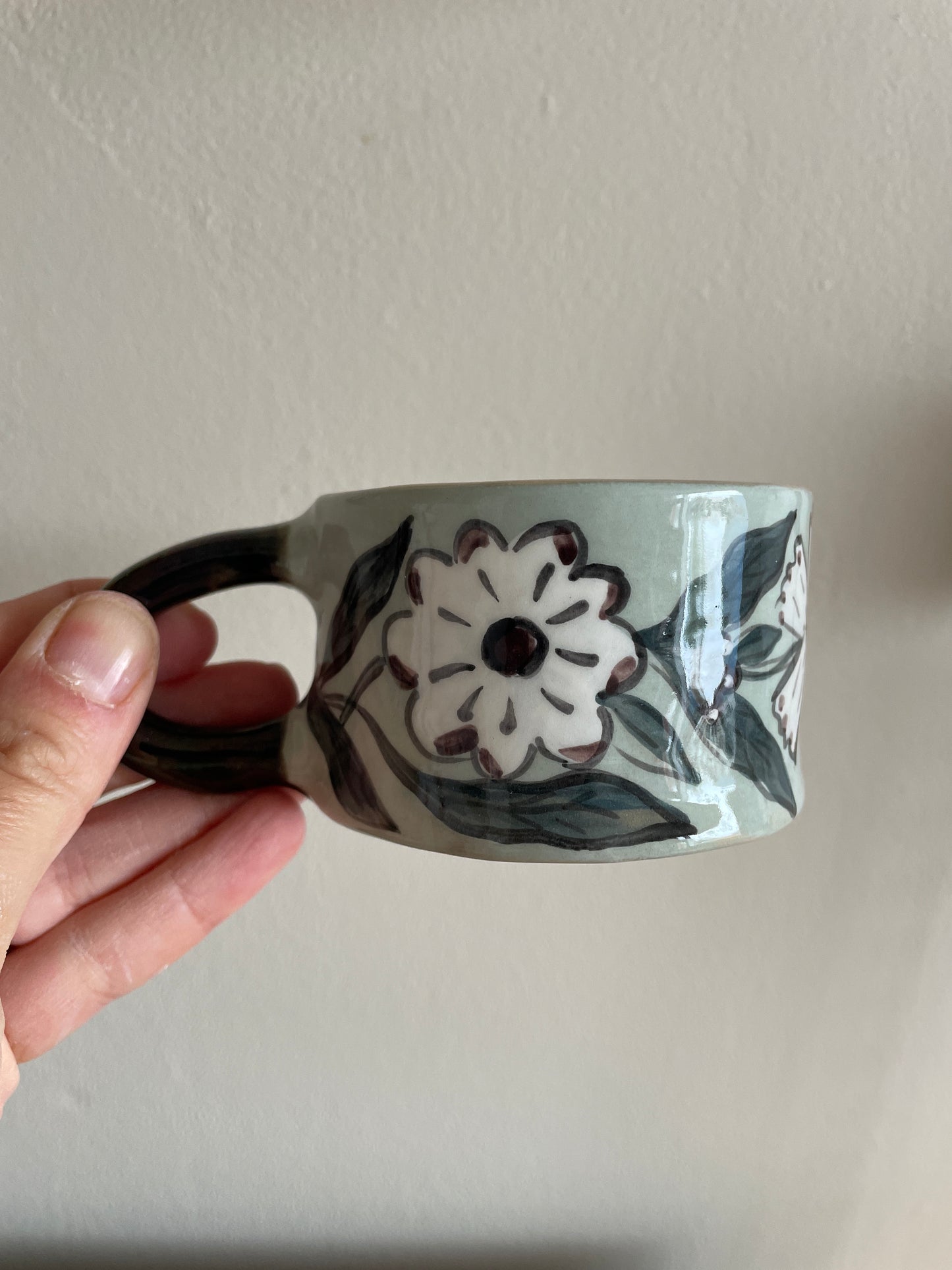 Tasse fleur en céramique