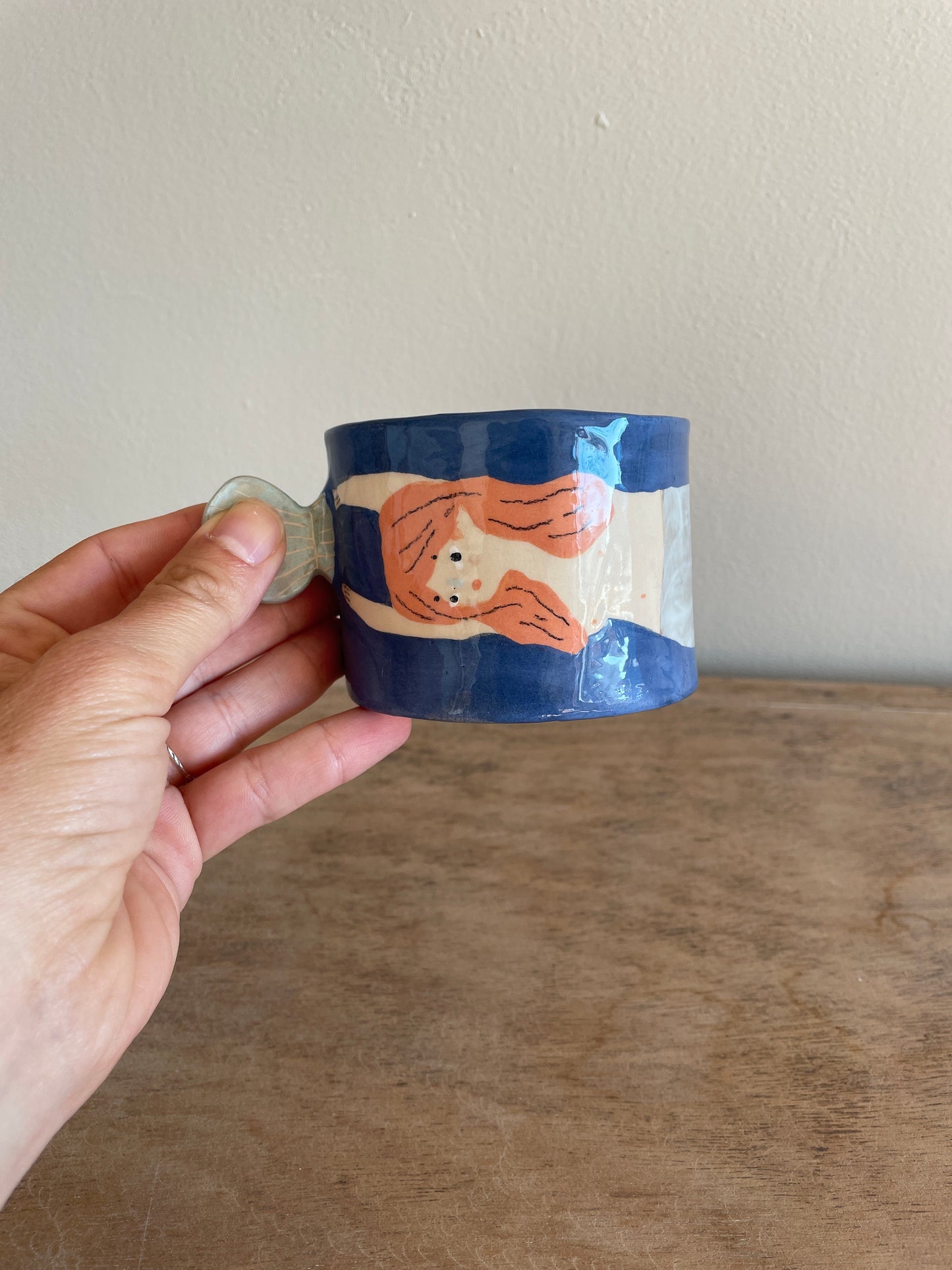 Tasse sirene en céramique