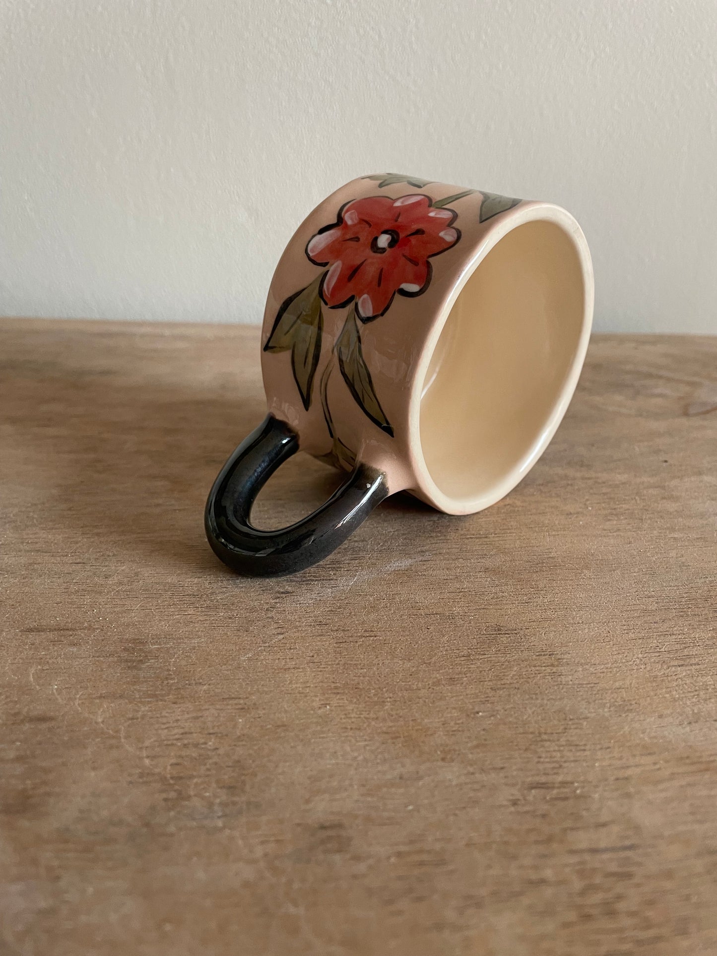 Tasse fleur en céramique