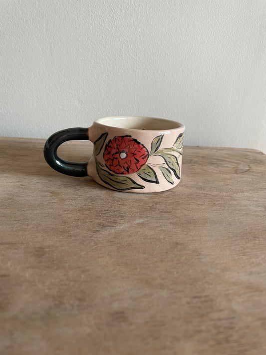 Tasse fleur en céramique