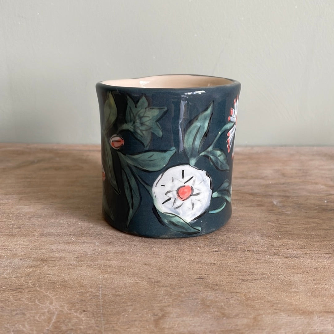 Tasse fleur en céramique