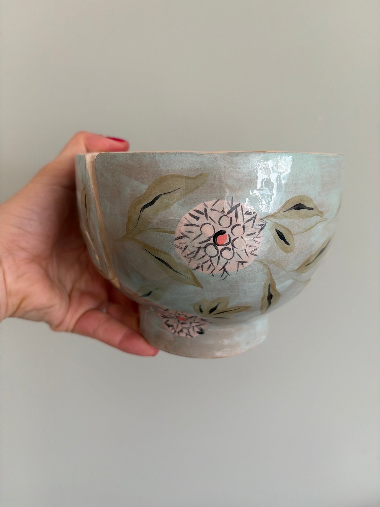 Bol dévidoir à laine en céramique