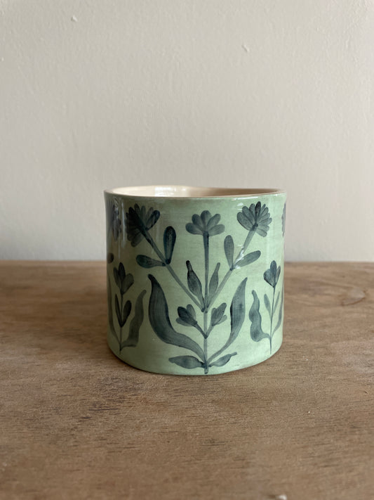 Mug fleuri en céramique