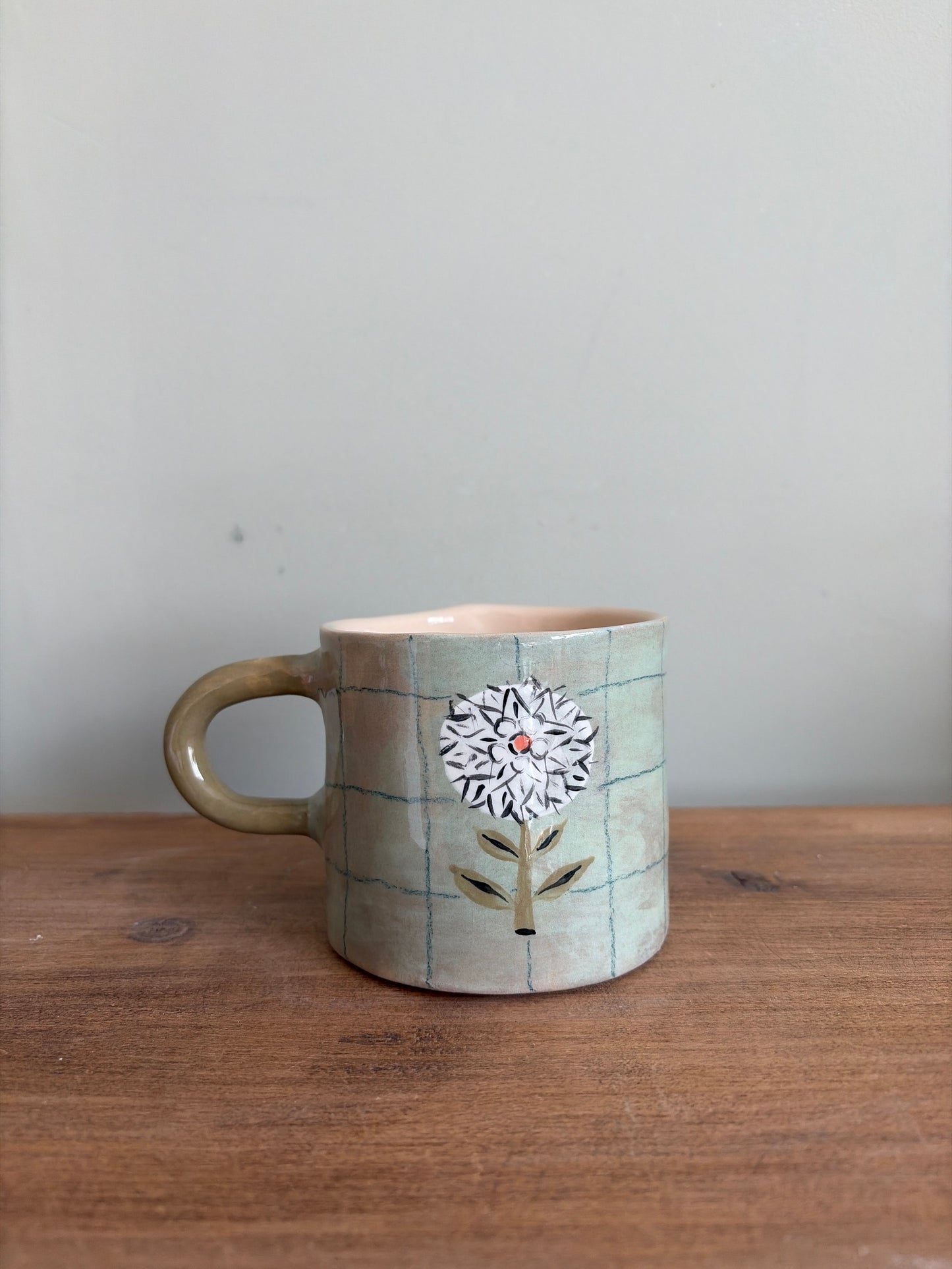Mug fleuri en céramique
