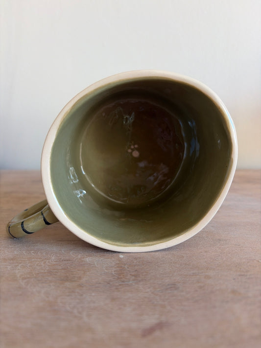 Tasse chat saucisse en céramique
