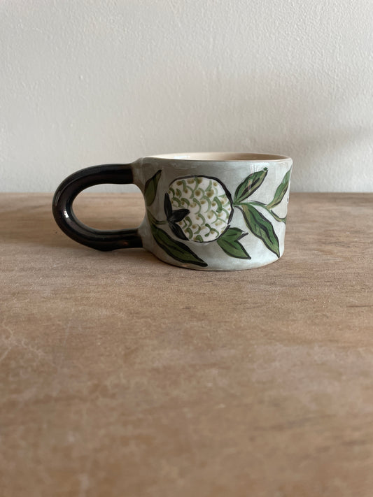 Tasse fleur en céramique