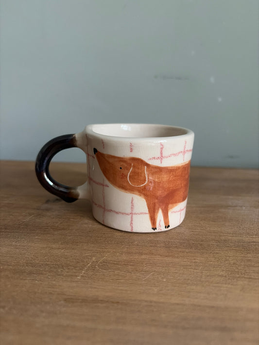 Tasse chien et carreaux en céramique