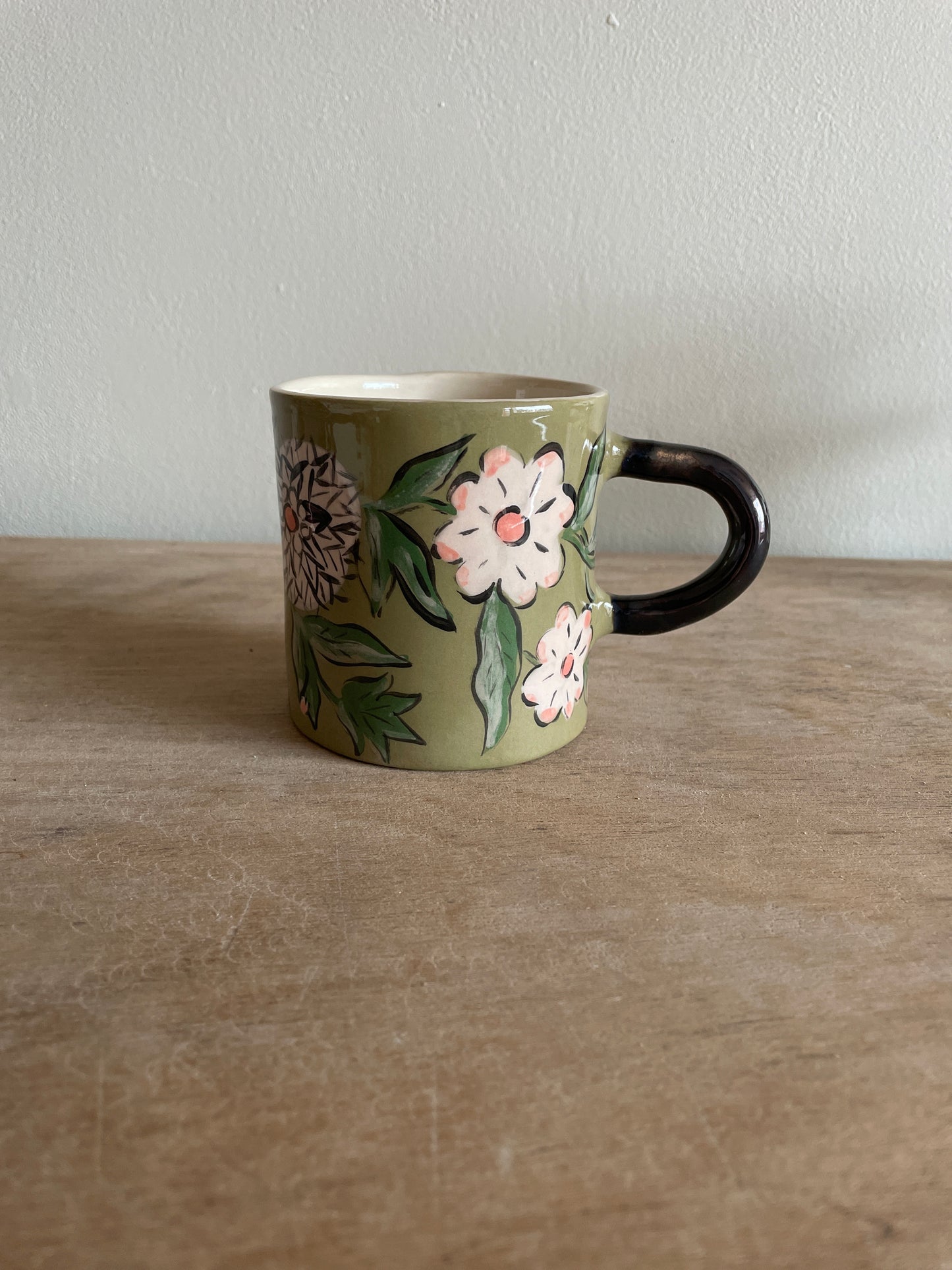 Mug fleuri en céramique