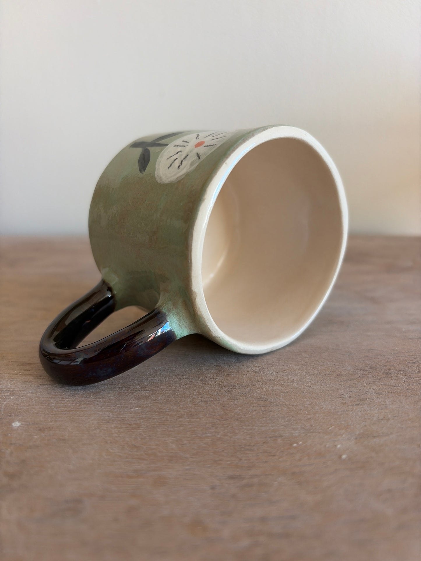 Tasse fleur en céramique
