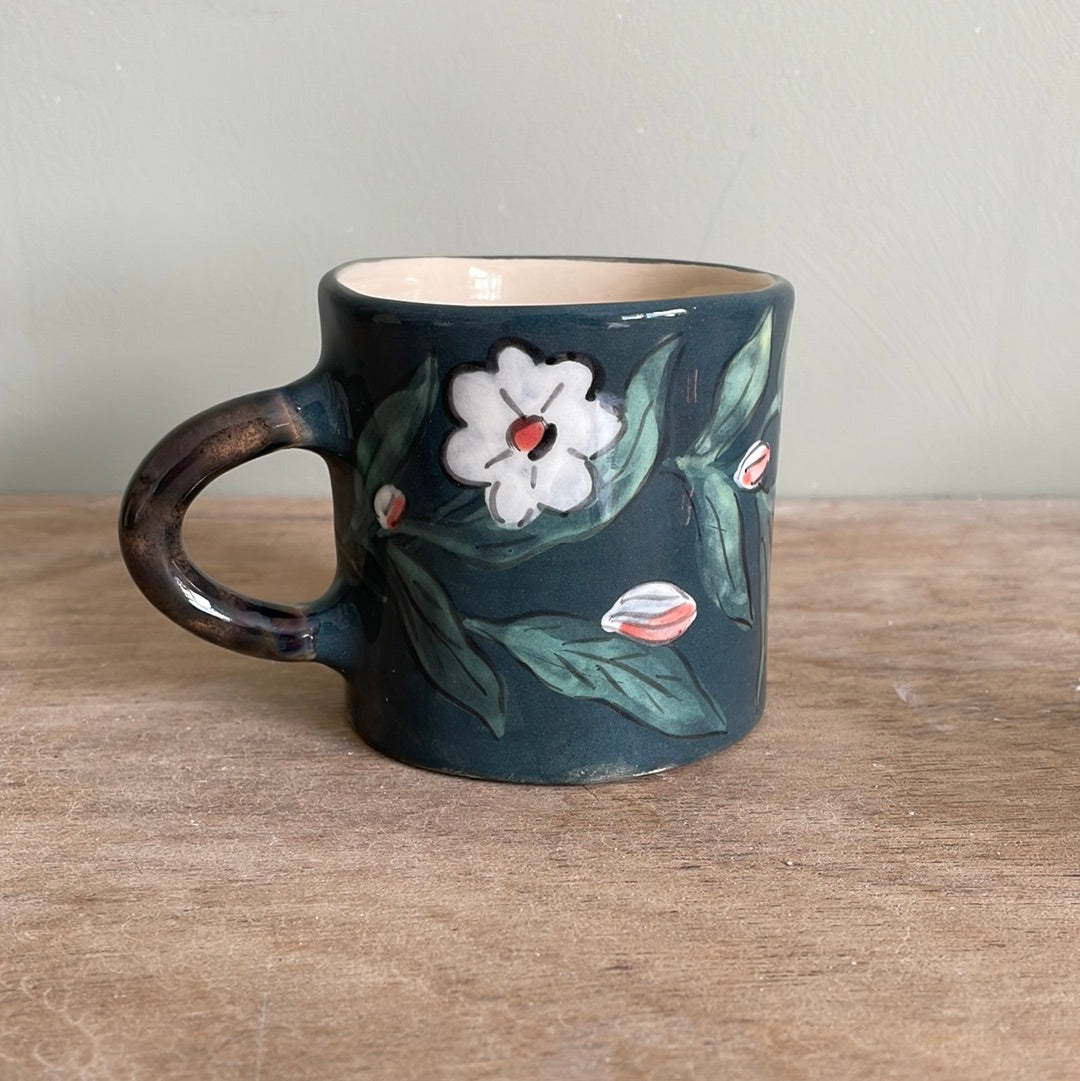 Tasse fleur en céramique