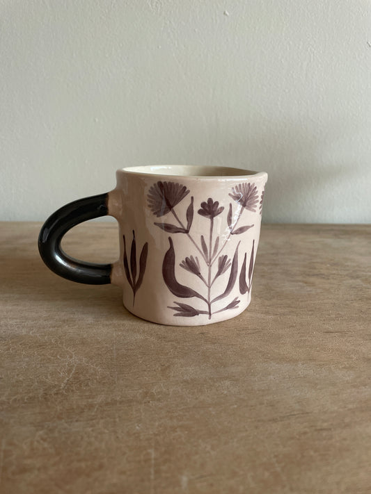 Mug fleuri en céramique