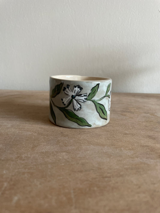 Tasse fleur en céramique