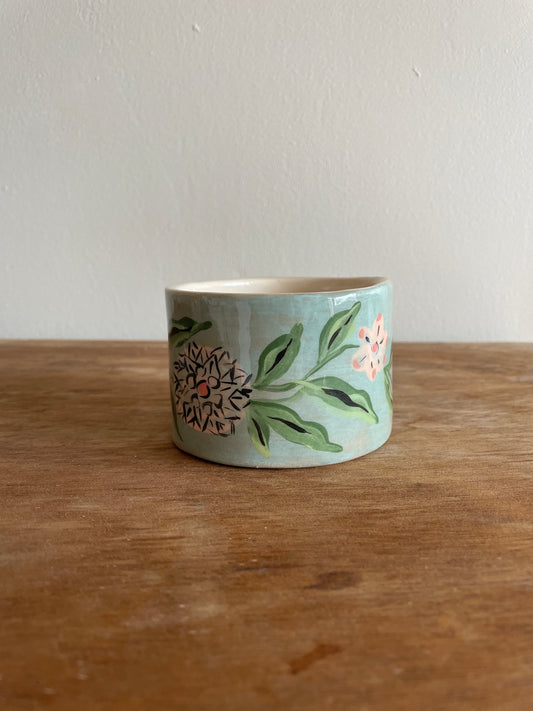 Tasse fleur en céramique