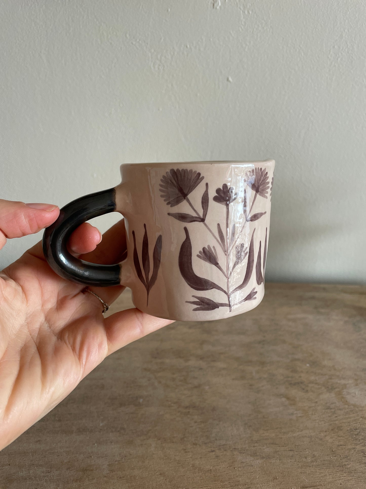 Mug fleuri en céramique