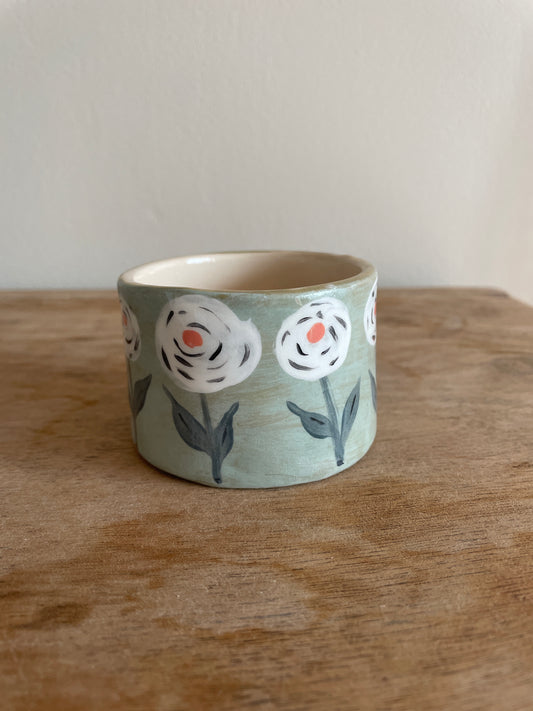 Tasse fleur en céramique