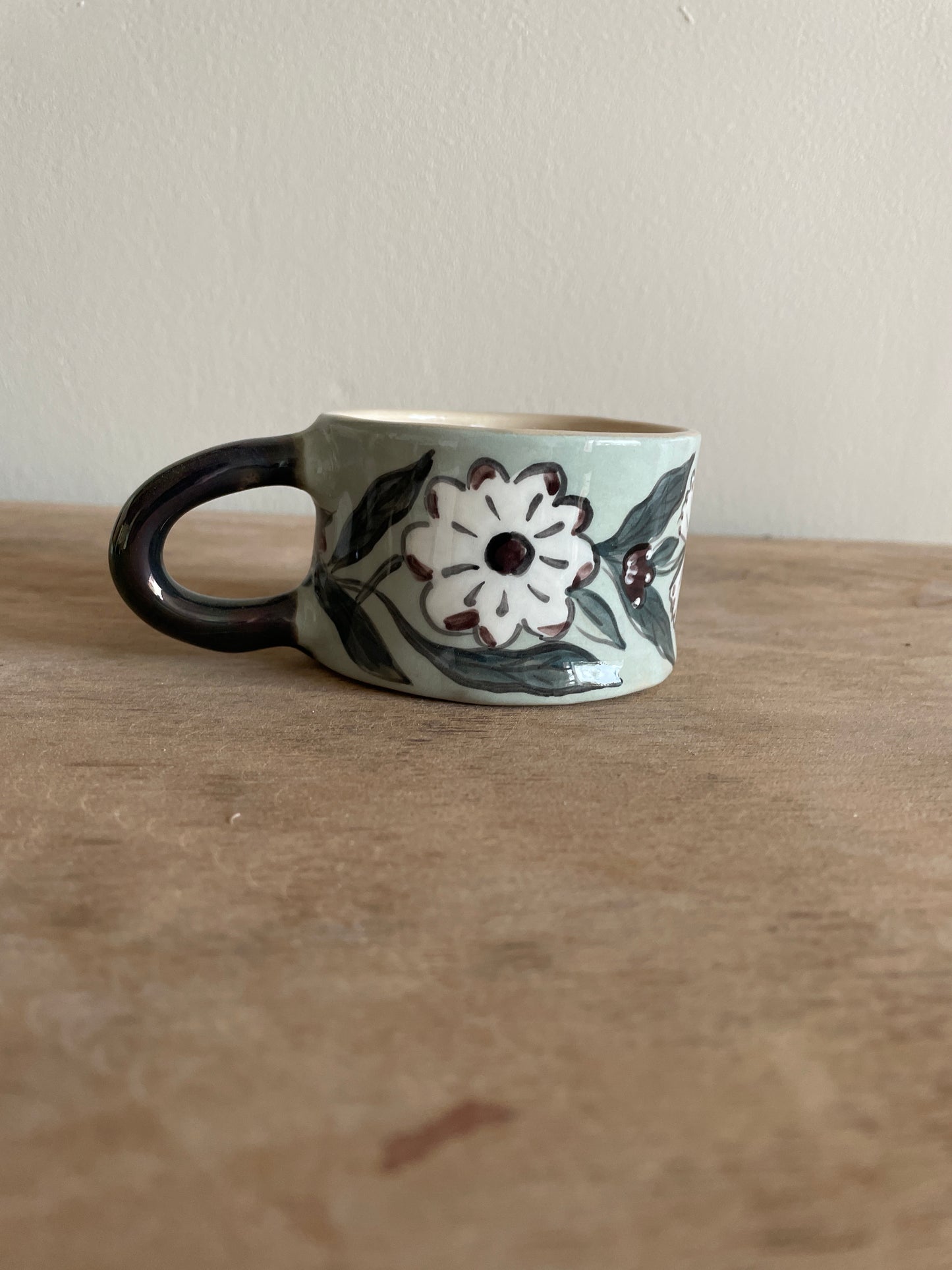 Tasse fleur en céramique