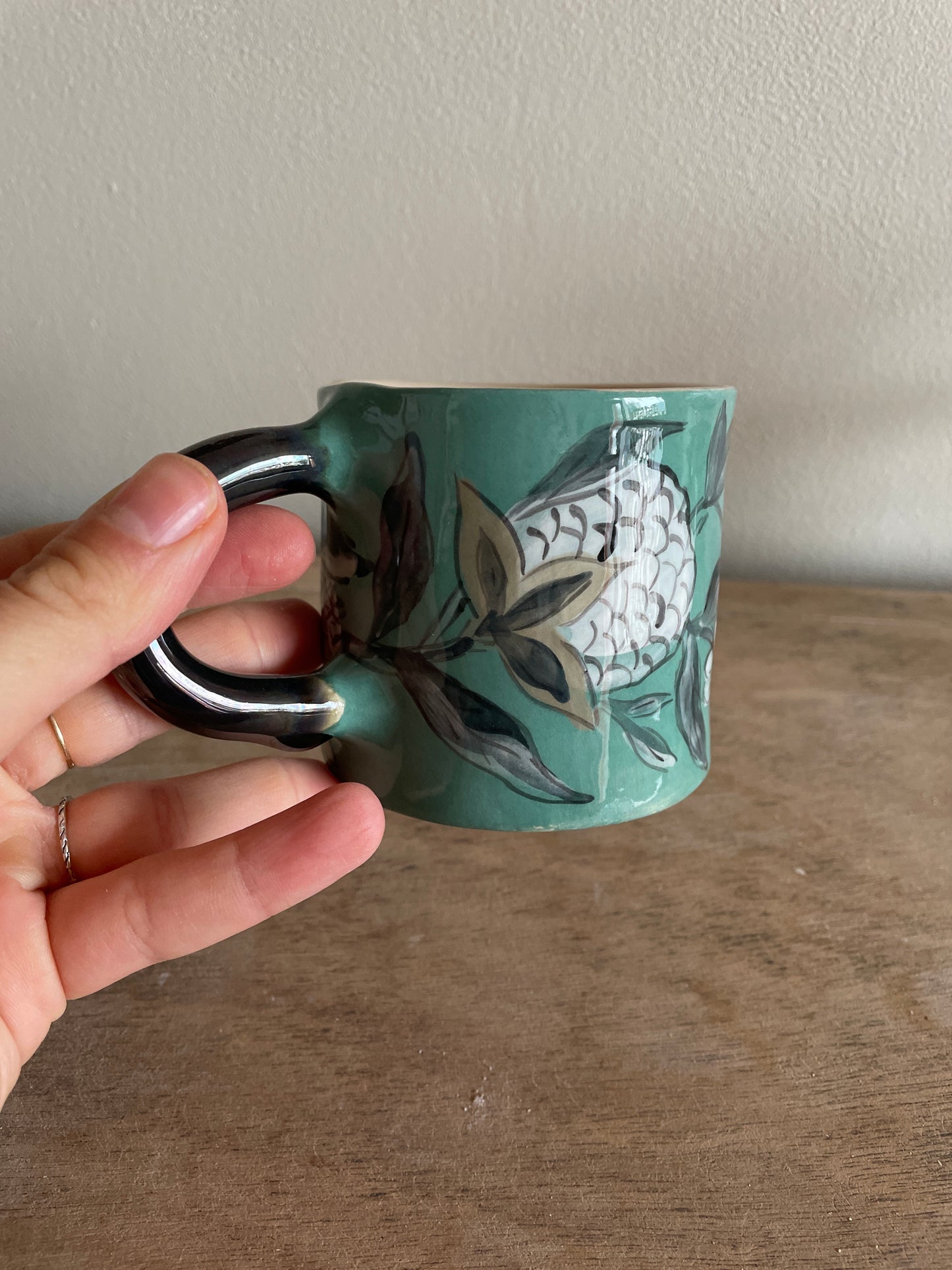 Mug fleuri en céramique