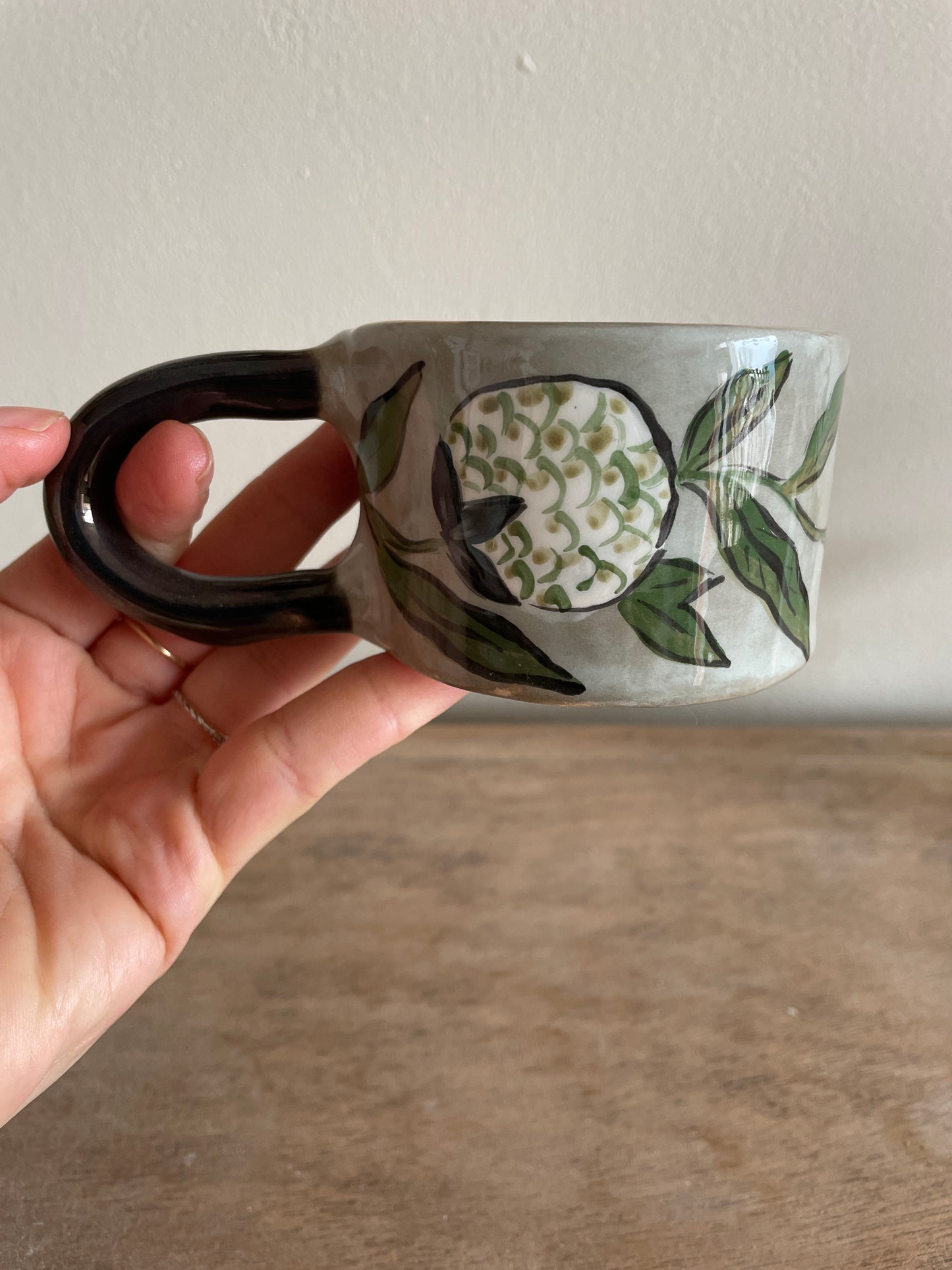 Tasse fleur en céramique