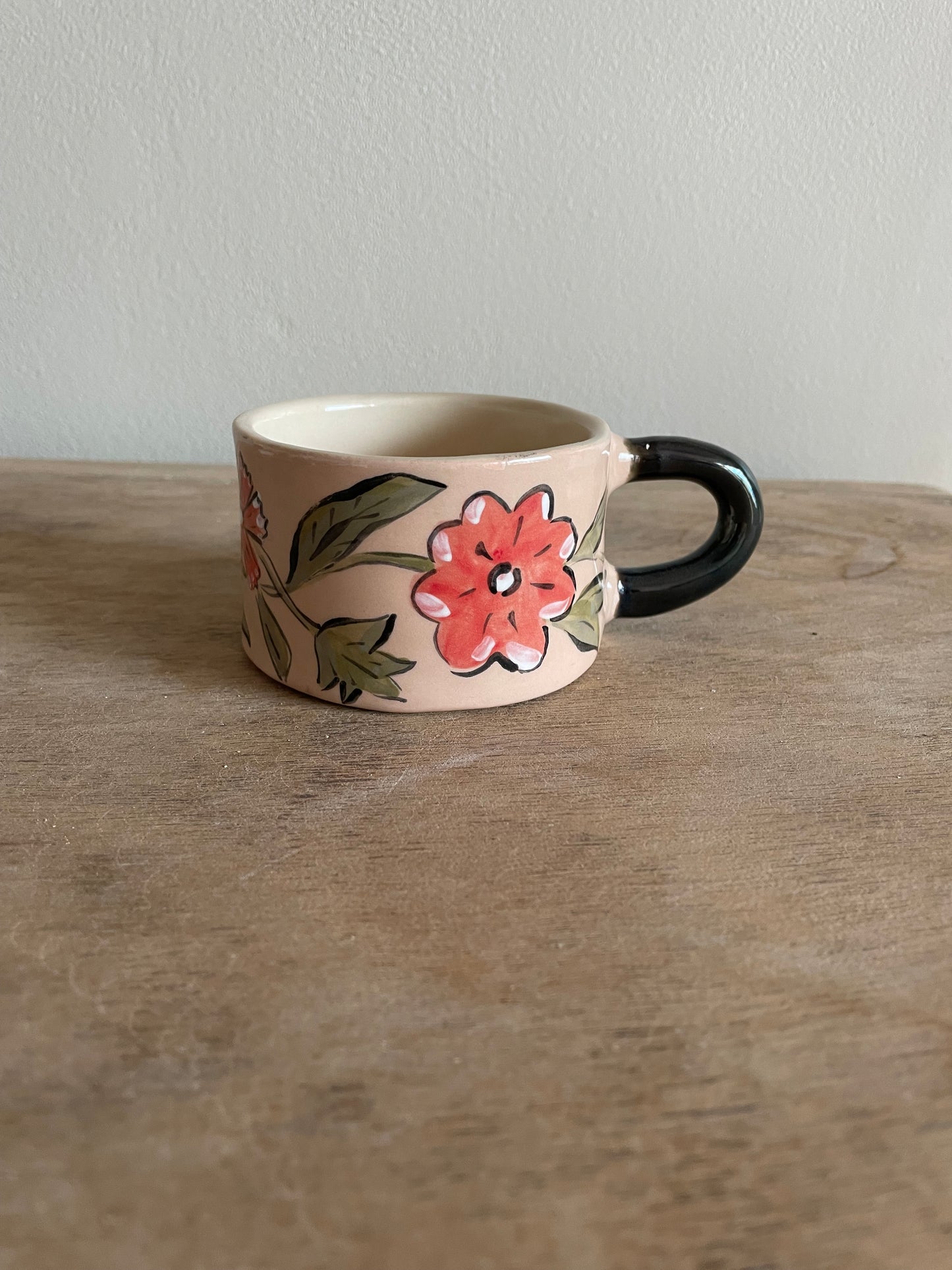 Tasse fleur en céramique