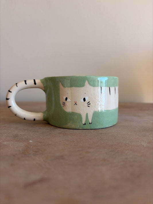 Tasse chat en céramique
