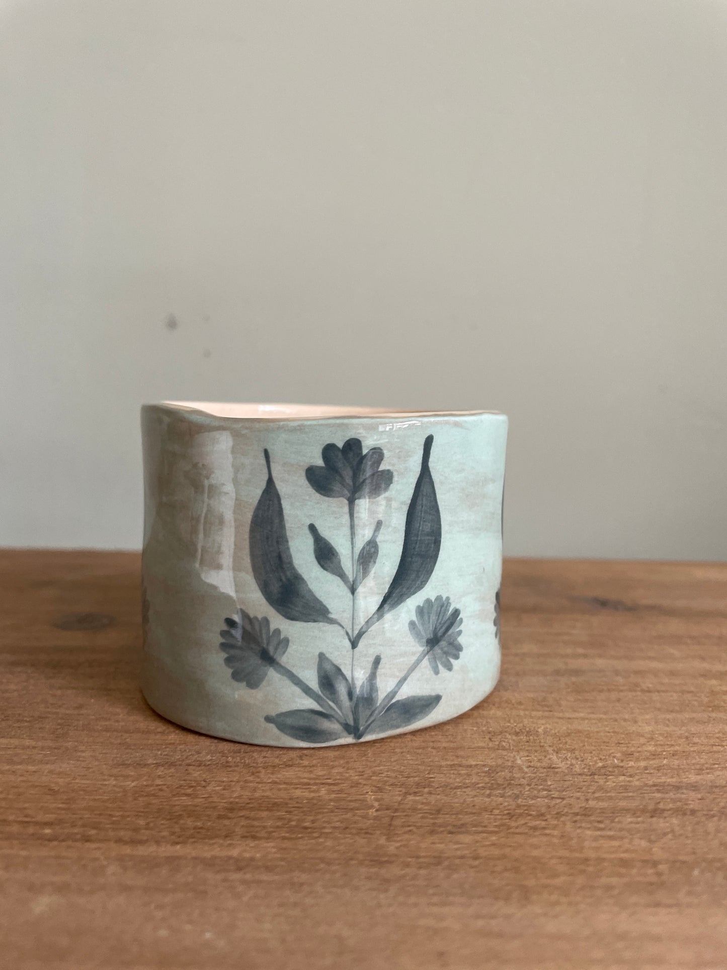 Tasse fleur en céramique
