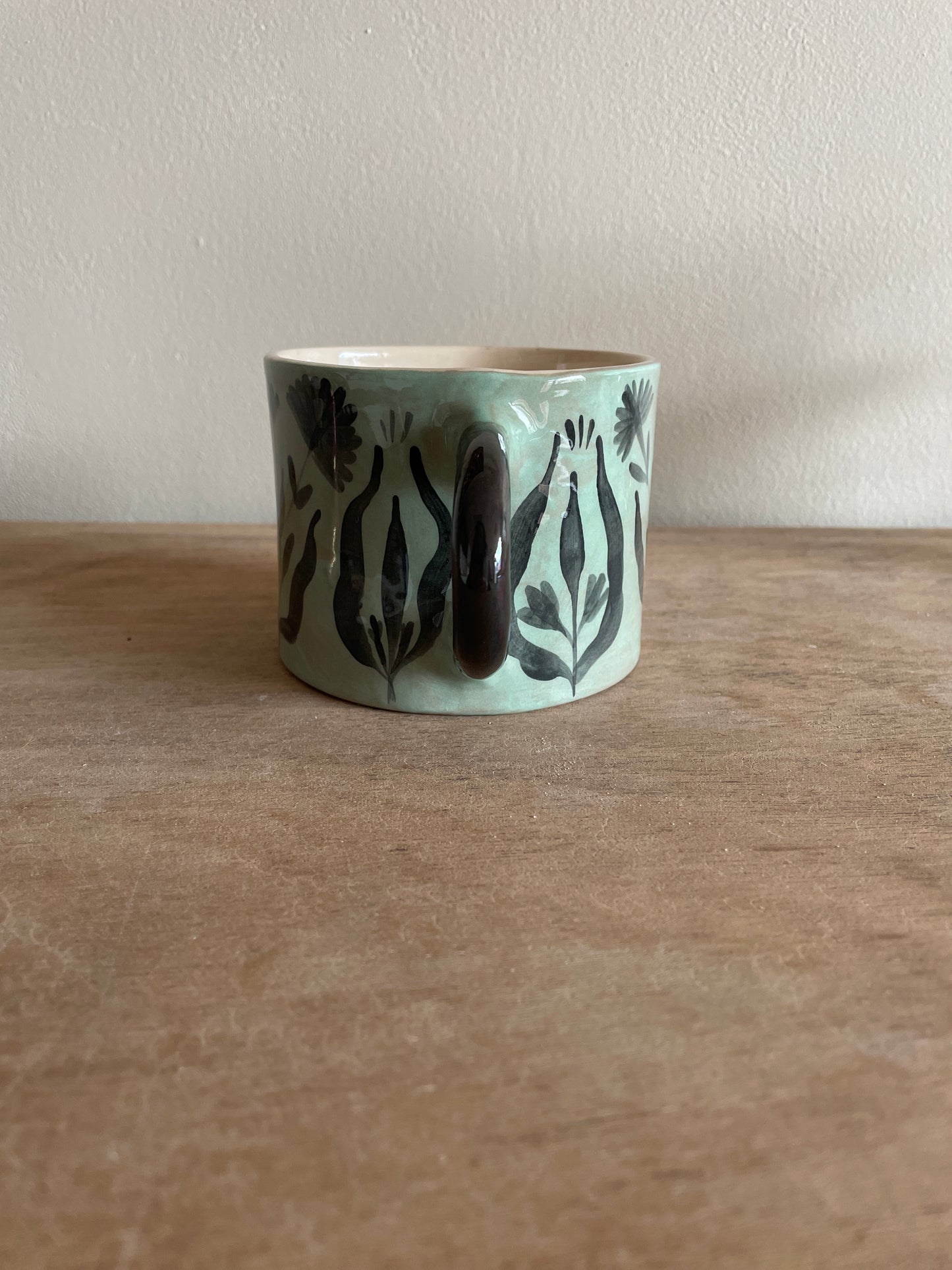 Mug fleuri en céramique