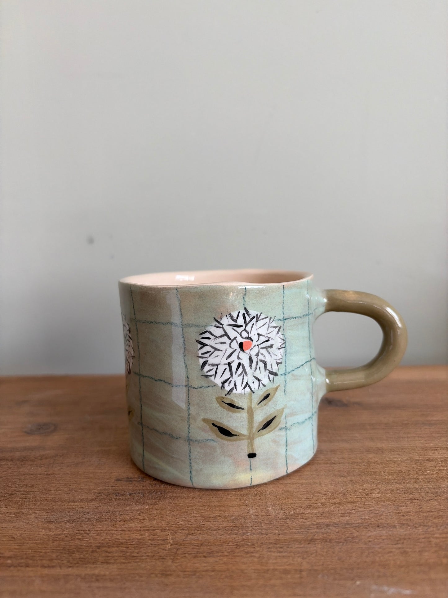 Mug fleuri en céramique