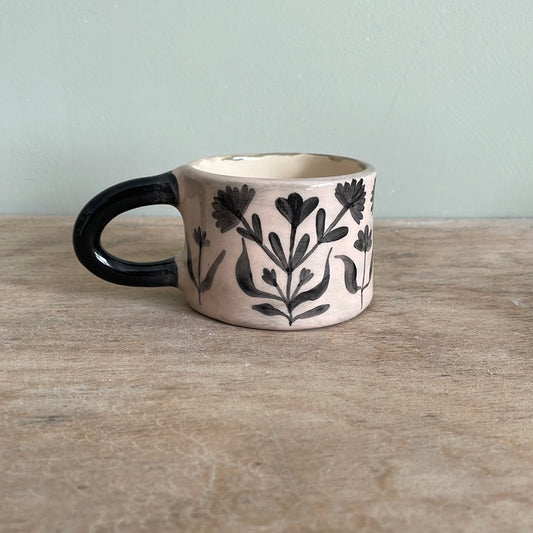 Tasse fleur en céramique