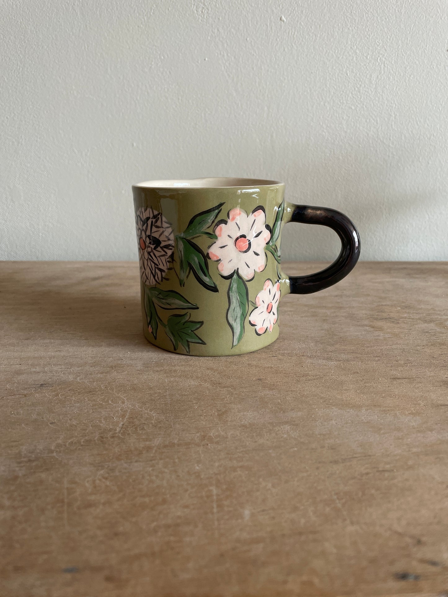 Mug fleuri en céramique