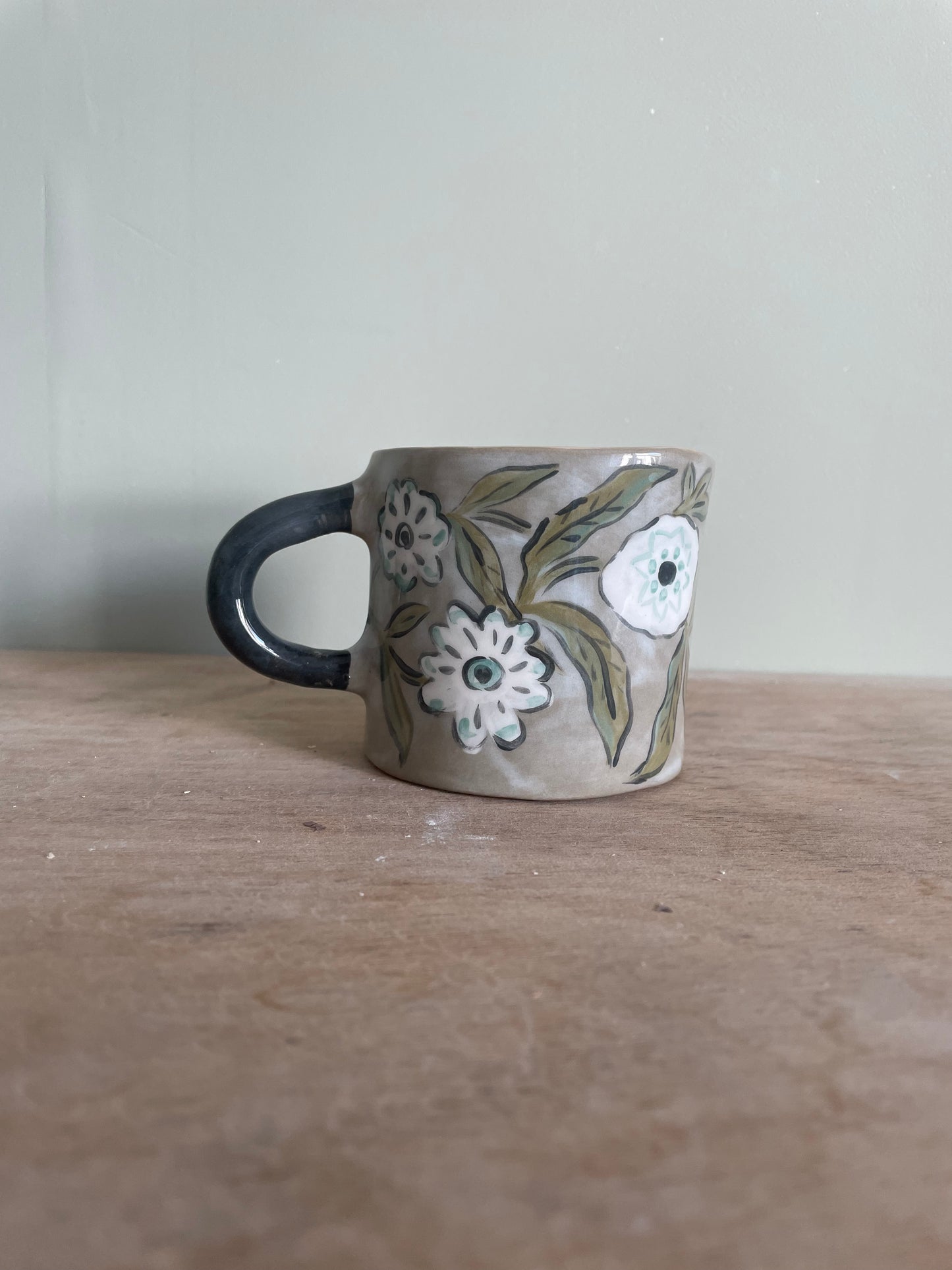 Mug fleuri en céramique